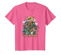 Jurassic Park 30th Anniversary Grand Opening Maglietta, Bambini, Rosa mélange, 8 Anni