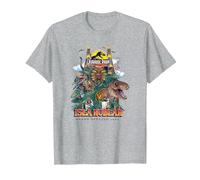 Jurassic Park 30th Anniversary Grand Opening Maglietta, Uomo, Grigio Melange, M