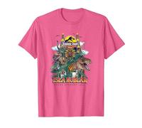 Jurassic Park 30th Anniversary Grand Opening Maglietta, Uomo, Rosa mélange, 3XL