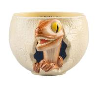 Grupo Erik Ciotola Cucina Jurassic Park 3D - Insalatiera a Uovo Di Dinosauro Velociraptor, Bowl Colazione 800ml | Jurassic Park Gadget: Tazza Colazione XXL