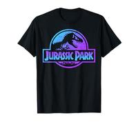 Jurassic Park Blue & Purple Fossil Logo Maglietta