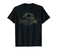 Jurassic Park Camo Fossil Logo Maglietta