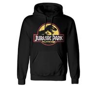 Jurassic Park Classic Felpa con Cappuccio Logo Uomo (TV2182)