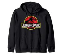 Jurassic Park Classic Logo Felpa con Cappuccio