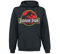 Jurassic Park Distressed Logo Hoodie Felpa con Cappuccio