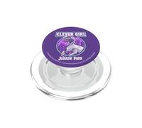 Jurassic Park Distressed Teal Raptor Clever Girl PopSockets PopGrip per MagSafe