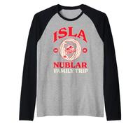 Jurassic Park Family Trip Isla Nublar 2027 Maglia con Maniche Raglan
