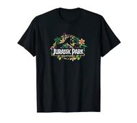Jurassic Park Floral Tropical Fossil Logo Maglietta
