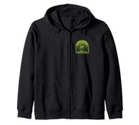 Jurassic Park Green Entrance Pocket Hit Felpa con Cappuccio