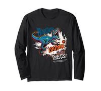 Jurassic Park Halloween Design più Grande, più Forte, più dolcetti Maglia a Manica