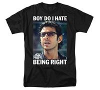 Jurassic Park - Ian Malcolm Ha Ragione - T-Shirt Unisex Adulto - Nera