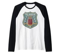 Jurassic Park Isla Nublar Academy Maglia con Maniche Raglan