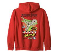 Jurassic Park Isla Nublar Racing 93 Felpa con Cappuccio
