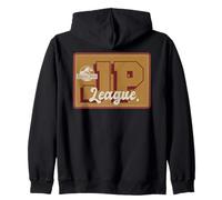 Jurassic Park JP League Block Logo Felpa con Cappuccio