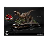 Prime 1 Studio Jurassic Park Legacy Museum Collection Statue 1/6 Velociraptor Attack 38 Cm Multicolor