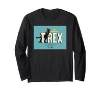 Jurassic Park Life Finds A Way T-Rex Maglia a Manica