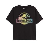 Jurassic Park Maglietta Gradiente di Colore Logo Ragazze (TV1918)