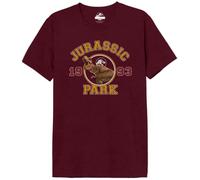 Jurassic Park Mejupamts106 T-Shirt, Borgogna Melange, L Uomo