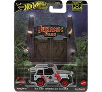 JURASSIC PARK Modello Auto 1992 JEEP WRANGLER 7cm Hot Wheels POP CULTURE JBL59