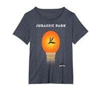 Jurassic Park Mosquito Ambra Maglietta, Donna Plus-Size, Pervinca, 5X