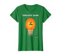 Jurassic Park Mosquito Ambra Maglietta, Donna, Verde Mela, XL
