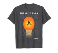 Jurassic Park Mosquito Ambra Maglietta, Uomo, Grigio Scuro, 4XL