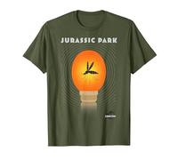 Jurassic Park Mosquito Ambra Maglietta, Uomo, Oliva, S