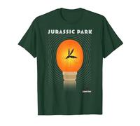 Jurassic Park Mosquito Ambra Maglietta, Uomo, Verde Foresta, M