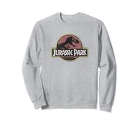 Jurassic Park Original Fossil Silhouette Faded Logo Felpa