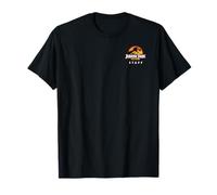 Jurassic Park Ranger Staff uniforme anteriore e posteriore Maglietta