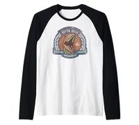 Jurassic Park Raptor Squad Crest Maglia con Maniche Raglan
