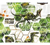 Jurassic Park Raptor Squad tessuto cotone dinosauro Dino Velociraptor bambini...