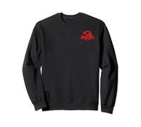 Jurassic Park Red Logo Left Chest Logo Felpa