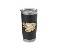 Jurassic Park Script Logo Bicchiere termico in acciaio inox doppia parete