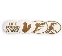 Jurassic Park - Set di 4 sottobicchieri