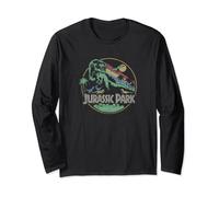 Jurassic Park T-Rex Breakout Logo Maglia a Manica