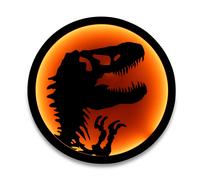 Jurassic Park T- Rex Logo LED Muro Luce Segno 30.5cm Alto