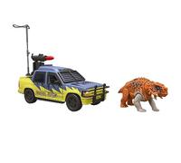 Jurassic Park Track & Explore - Kit per auto, 1 dinosauro e 2 accessori