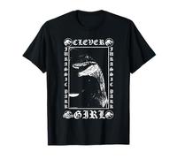Jurassic Park Velociraptor Clever Girl Metal Style Maglietta