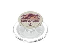 Jurassic Park Vintage Sunset Scene Rex And Palms PopSockets PopGrip per MagSafe