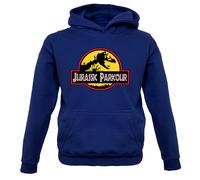 Jurassic Parkour - Bambini Felpa Free Running Sport Fitness Run Eserczio