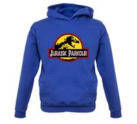 Jurassic Parkour - Bambini Felpa Free Running Sport Fitness Run Eserczio