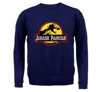 Jurassic Parkour - Bambini Felpa/Maglione - Free Running Sport Fitness Run