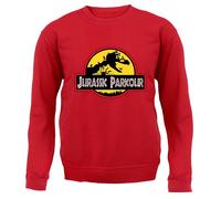 Jurassic Parkour - Bambini Felpa/Maglione - Free Running Sport Fitness Run