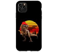 Jurassic T Rex Baseball Retro Vintage World Divertente Dinosauro Custodia per iPhone 11 Pro Max