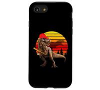 Jurassic T Rex Baseball Retro Vintage World Divertente Dinosauro Custodia per iPhone SE (2020) / 7/8