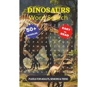 Jurassic Word Hunt: Dinosaur-Themed Word Search Puzzles: Word Searches with Easy to Read Print about T-Rex, Triceratops, Velociraptor and More | 6x9 ... Gift for Vacations, Holidays and Free Time