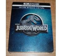 JURASSIC WORLD 4K UHD+BLU-RAY NUOVO SIGILLATO STEELBOOK AZIONE AVVENTURE A-B-C