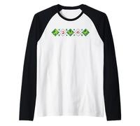 Jurassic World Argyle Style Dinosaur Holiday Maglia con Maniche Raglan