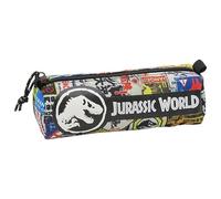 Jurassic World- Astuccio cilindrico, portapenne, materiale scolastico, danger, astuccio, unisex, accessori, multicolore, prodotto ufficiale (CyP Brands)